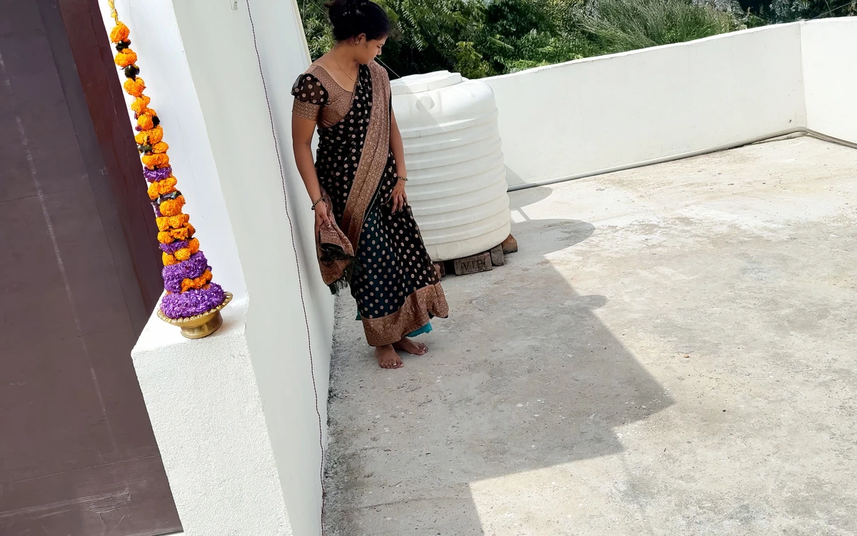 Komal Roof Public Risky Sex