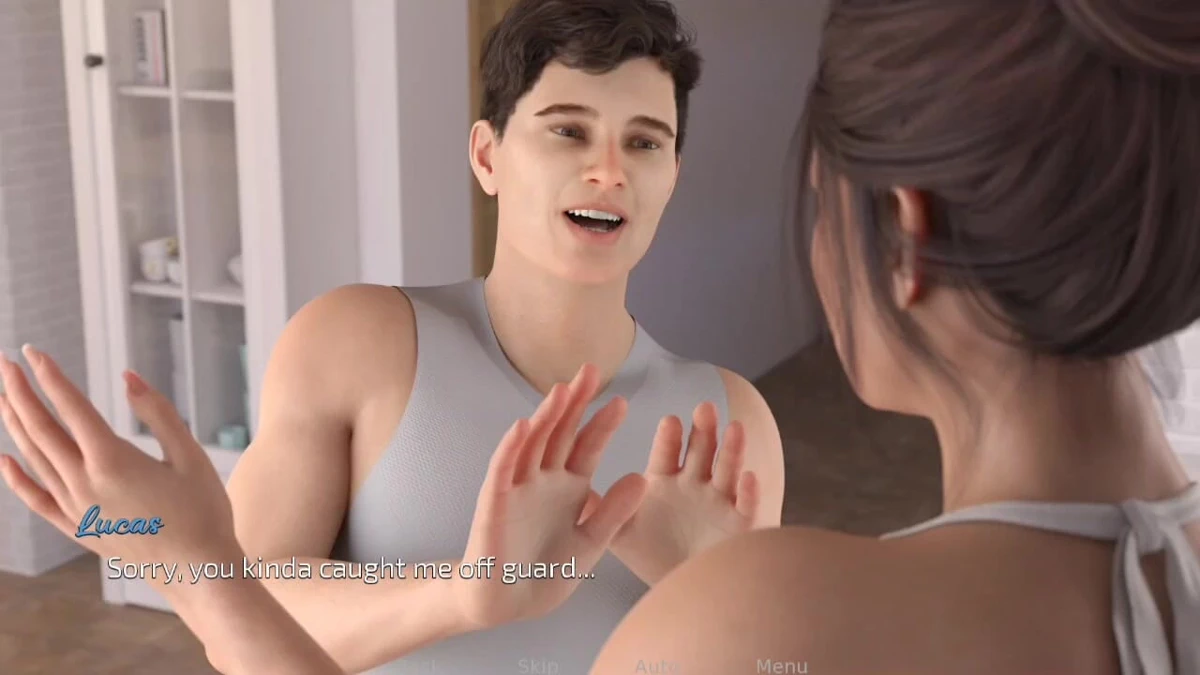 Two Beautiful Women Conversation With Cute Boy Turns Into Wild Threesome