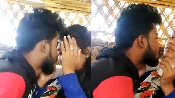 Desi Couple Kissing In Tea Shop – Hot Public Romance