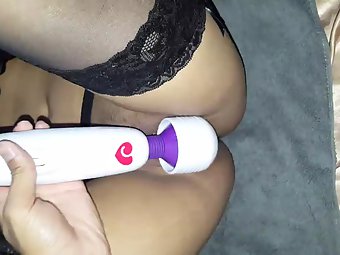 Vibrator Sex Toys Used by Horny Indian Wife