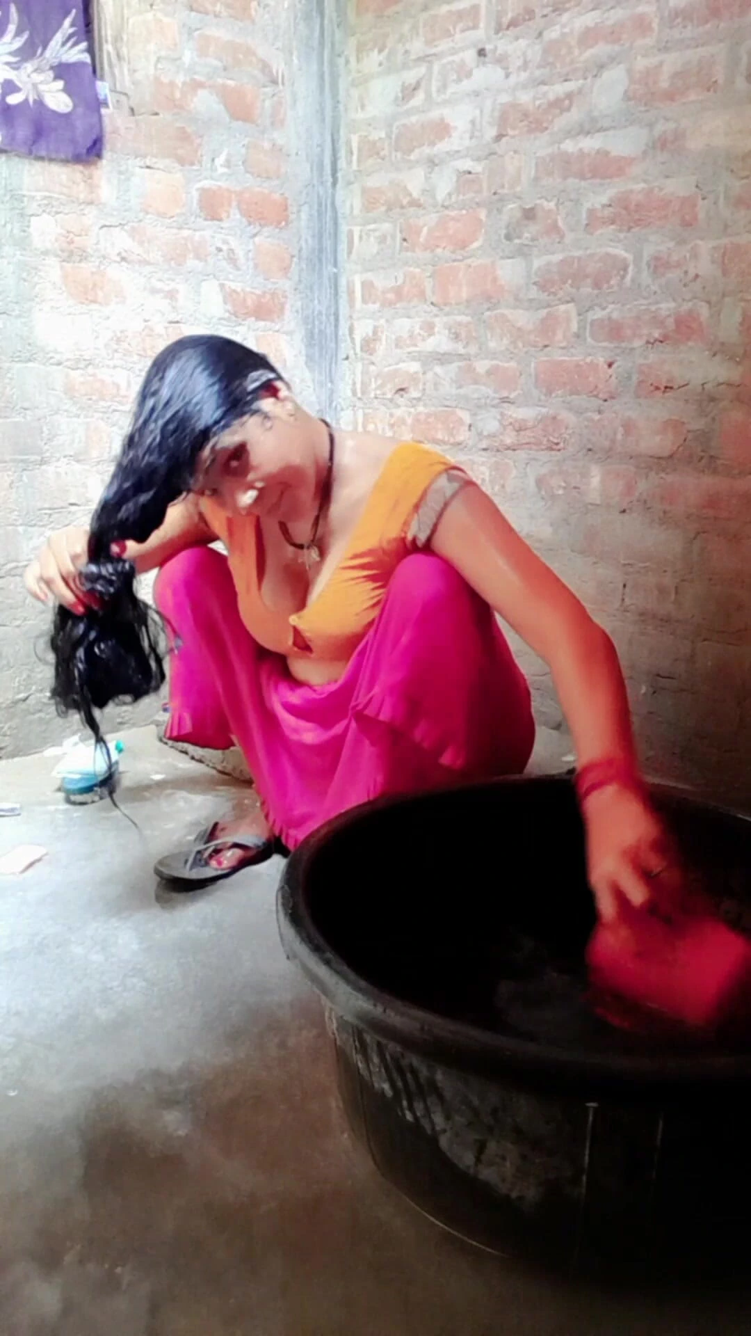 Desi Bhabhi Shower in Bathroom Big Boobs Big Ass