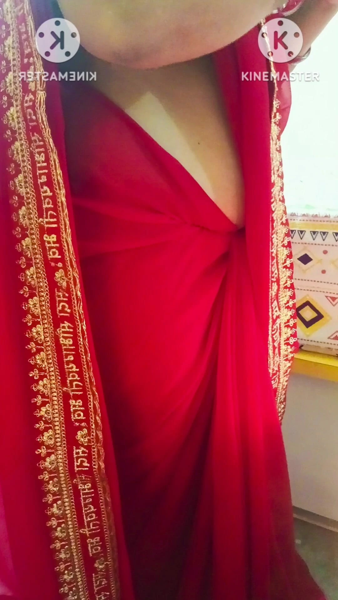 Pankhuri Kunal Shooting in Red Hotel Room