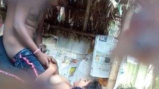 Real Indian Couple Valentine Sex In Waiting Shed