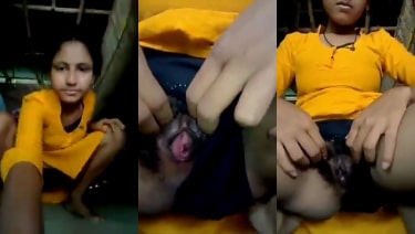 19 year girl opened her virgin pussy Desi MMS